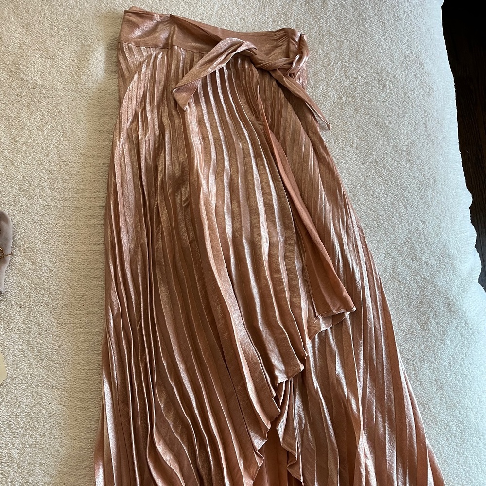 Midi high low skirt
